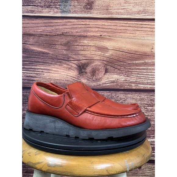 Patrick Cox Red Leather Loafers - Picture 1 of 10